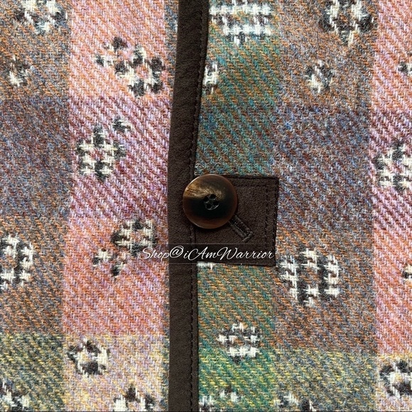 Worth New York Wool Reversible Coat – Glen Plaid & Mosaic Check *shop@iamwarrior - Picture 7 of 11